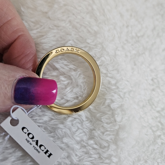 Coach Gold Key Ring - Picture 2 of 3